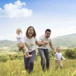familia en el campo