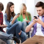 teléfono, chat, conversación