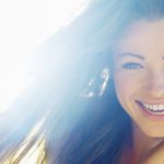 mujer feliz